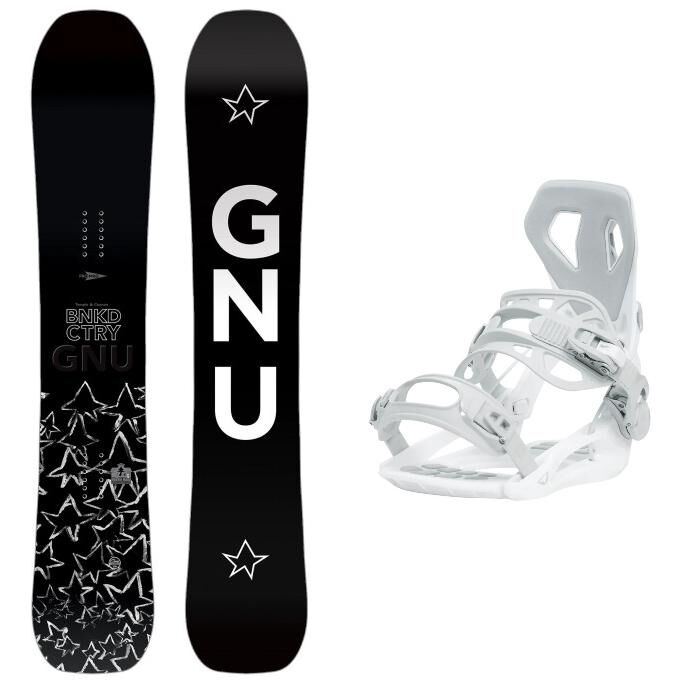 Pack snowboard Gnu BANKED COUNTRY + fijaciones