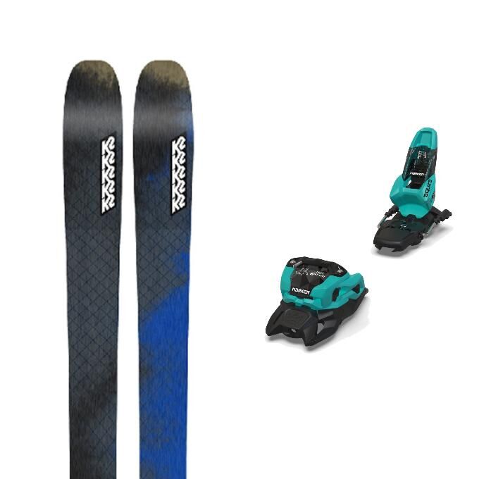 Pack of versatile Völkl KENDO 88 freeride skis + DEMO FDT FREE 23