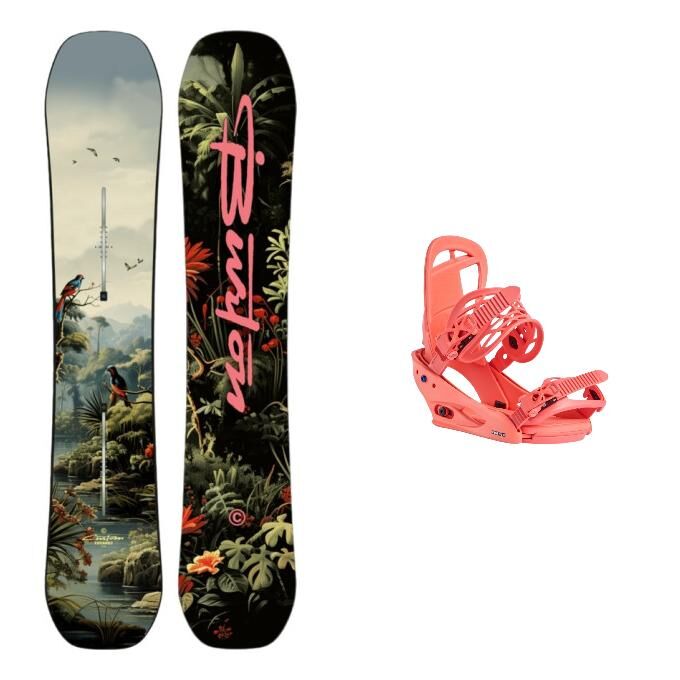 Burton Custom Jungle snowboard + bindings package