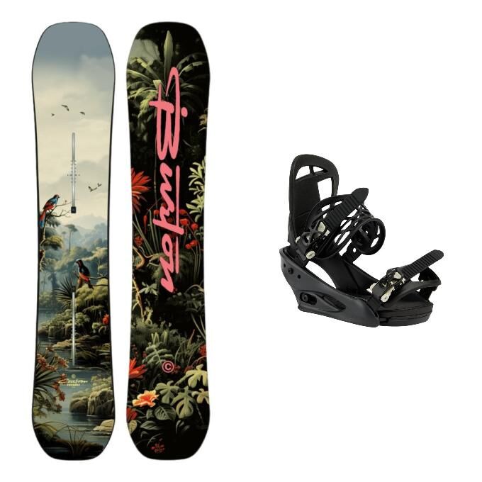 Burton Custom Jungle snowboard + bindings package