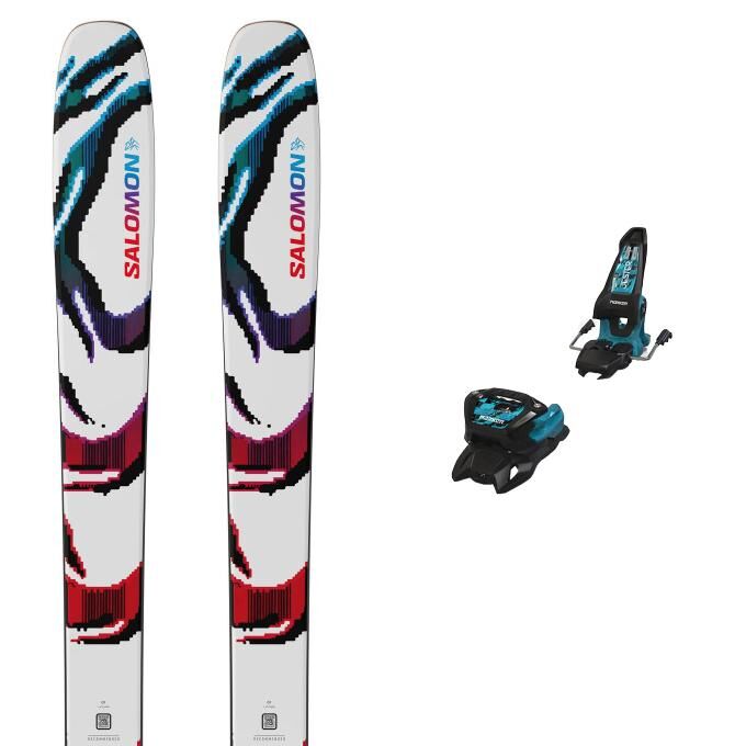 Pack esquí de competición Salomon NX S/RACE SL PRO + X12 LAB Azul