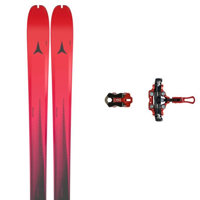Pack de skis Atomic BACKLAND 65 UL + SKIN 65 RED + fix