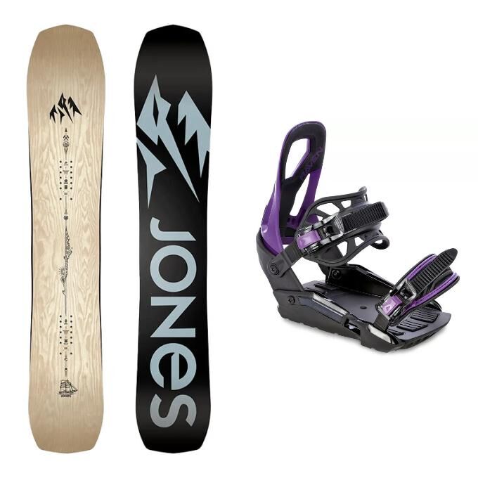 Pacchetto snowboard + attacchi Jones Men's Flagship: prestazioni