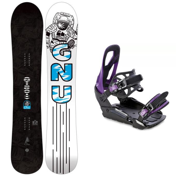 Salomon CRAFT Black/White Snowboard Pack + Bindings
