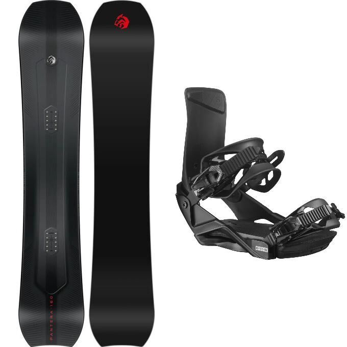 Salomon CRAFT Black/White Snowboard Pack + Bindings