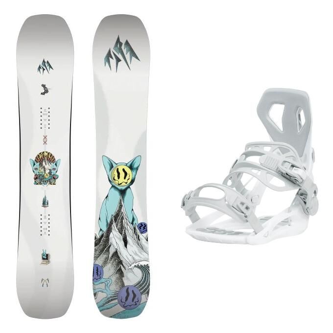 Snowboard-Set Jones MEN'S RALLY CAT + Bindung