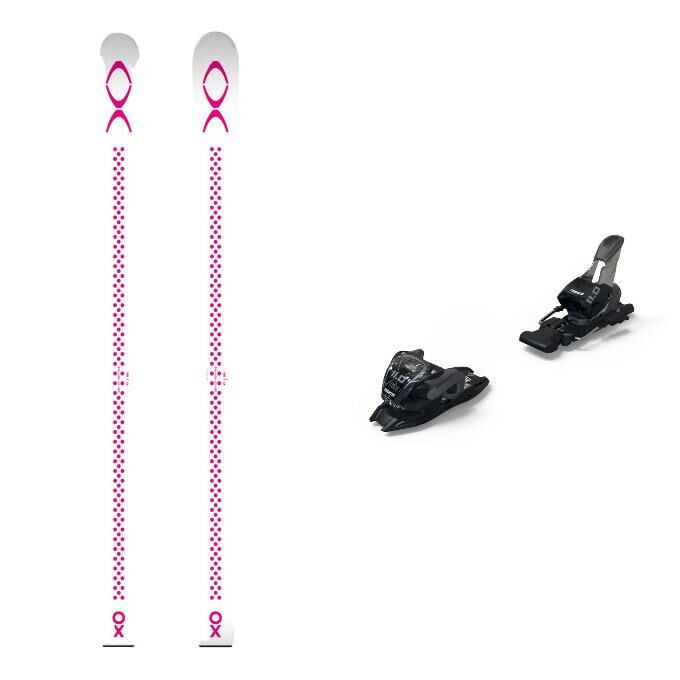 XO V7 WHITE PINK DOTS Ski...
