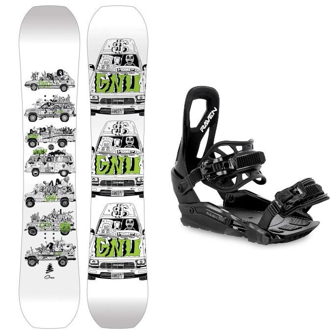 GNU MONEY Snowboard Bundle...
