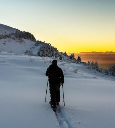 encart d'accueil ski de randonnée
		                        