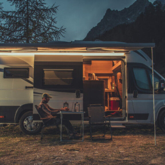 muebles de camping
		                    