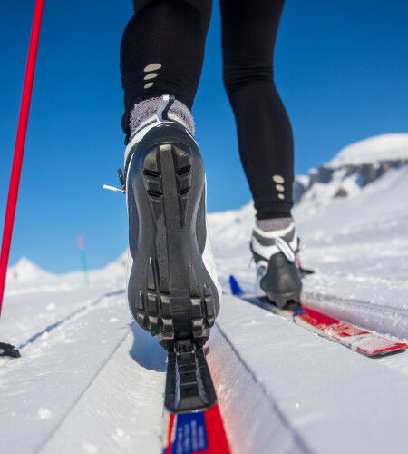 Cross-country ski boots
			                        
