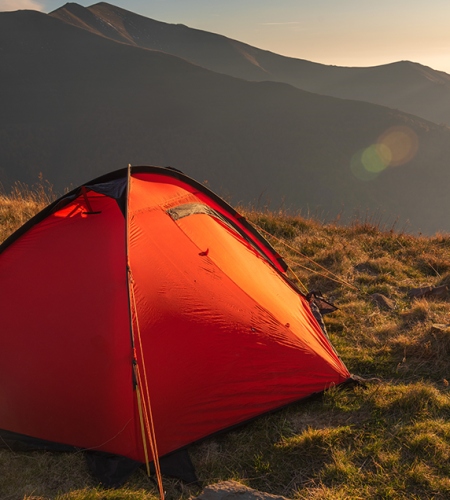 site camping bivouac tente
			                        